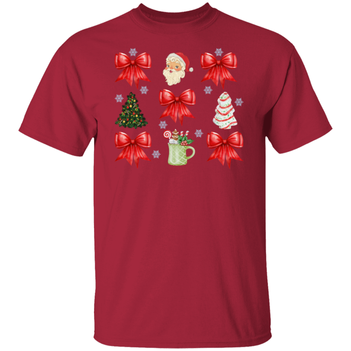 Christmas Coquette bow T-shirt and Sweatshirt