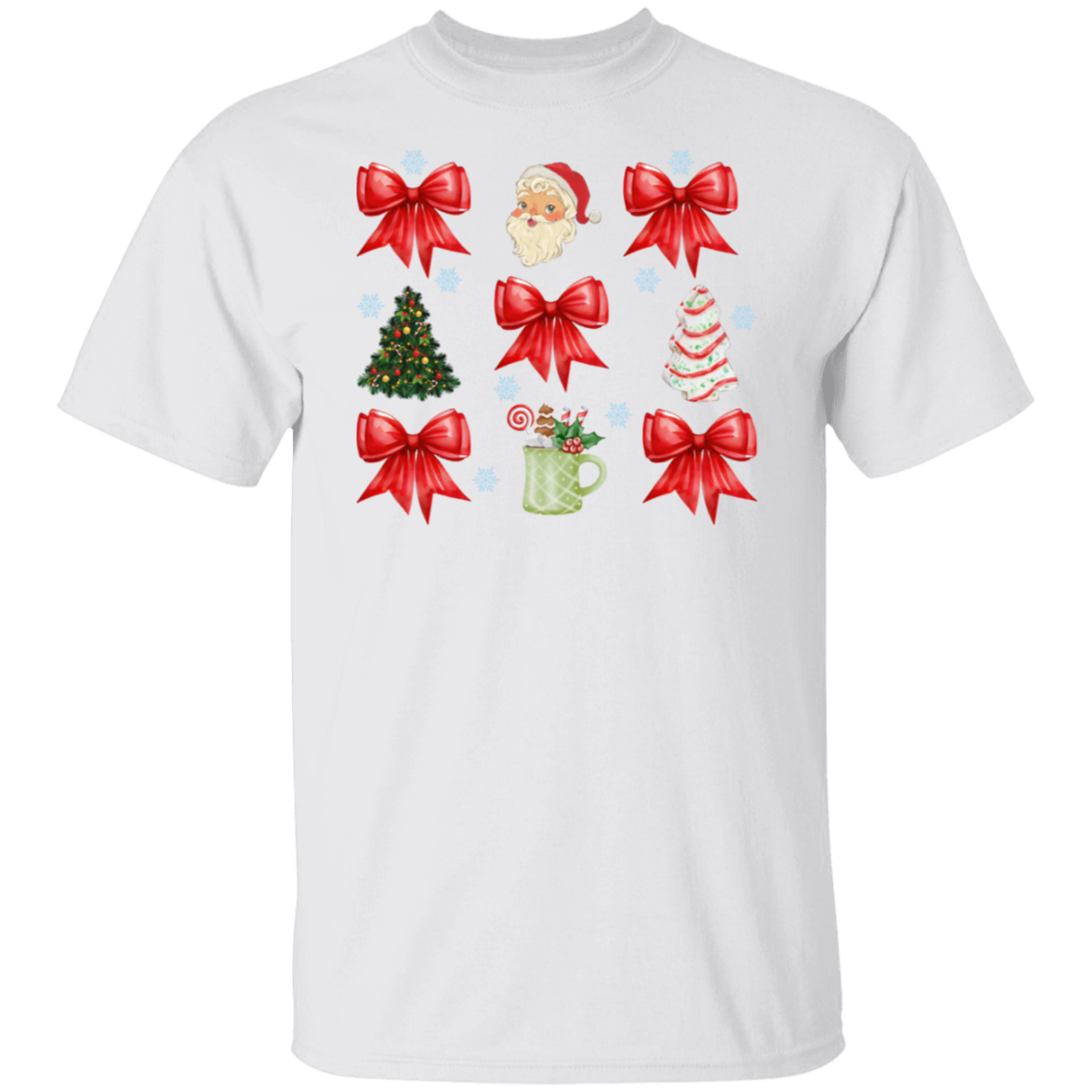 Christmas Coquette bow T-shirt and Sweatshirt