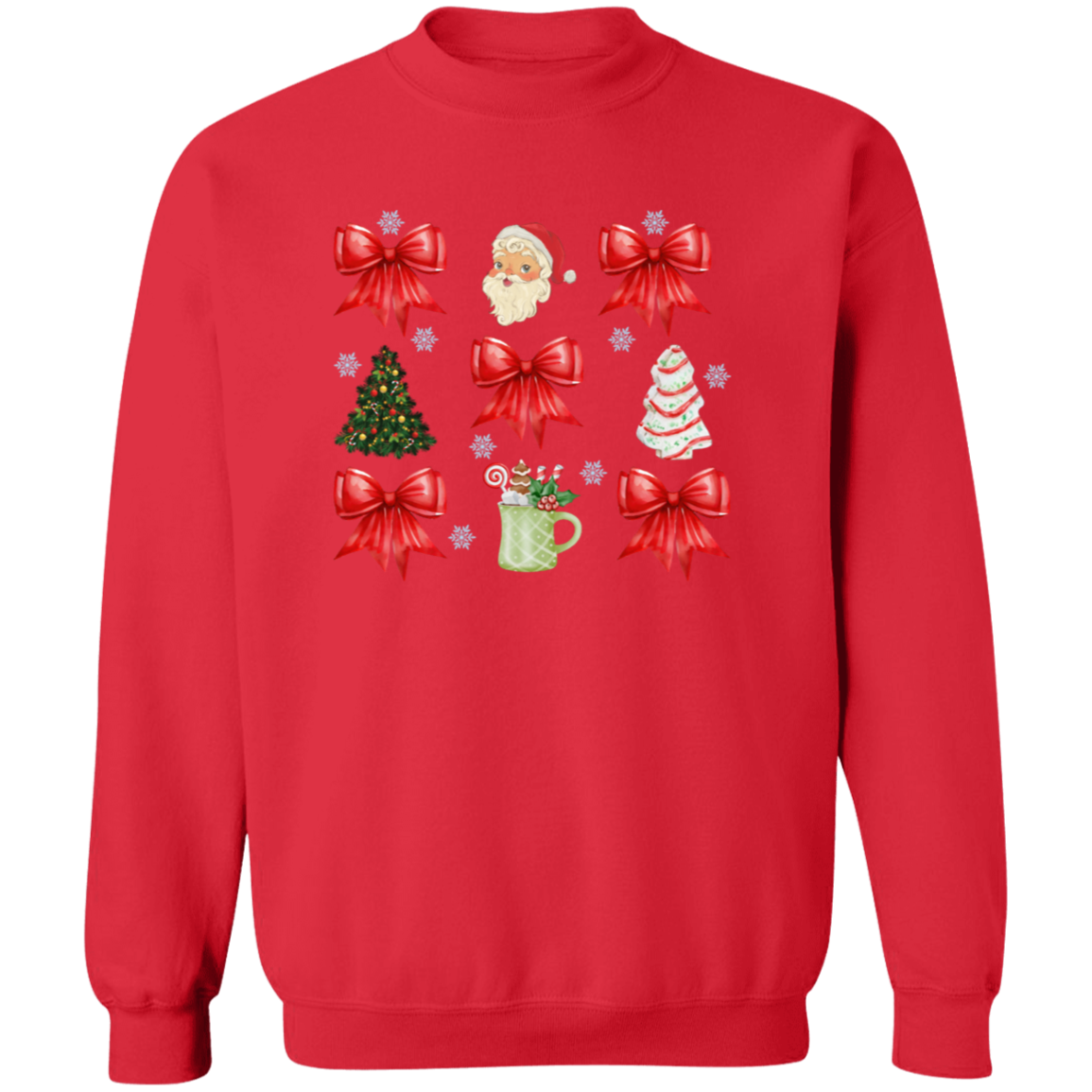 Christmas Coquette bow T-shirt and Sweatshirt