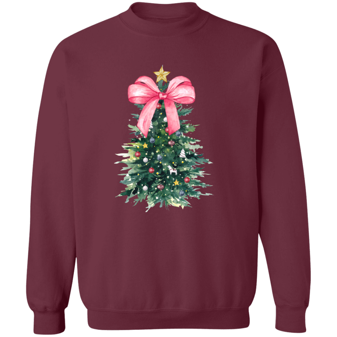 Pink Christmas Tree Bow shirt/sweatshirt