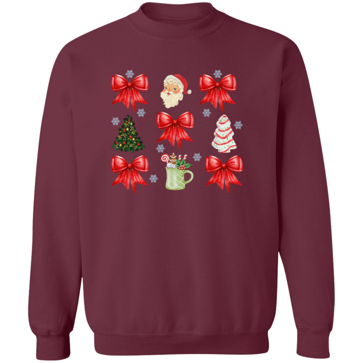 Christmas Coquette bow T-shirt and Sweatshirt