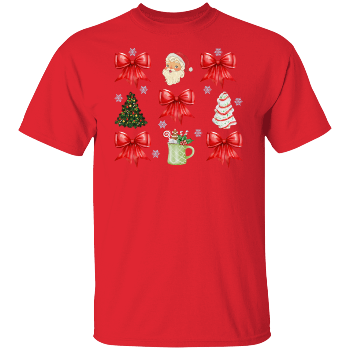 Christmas Coquette bow T-shirt and Sweatshirt