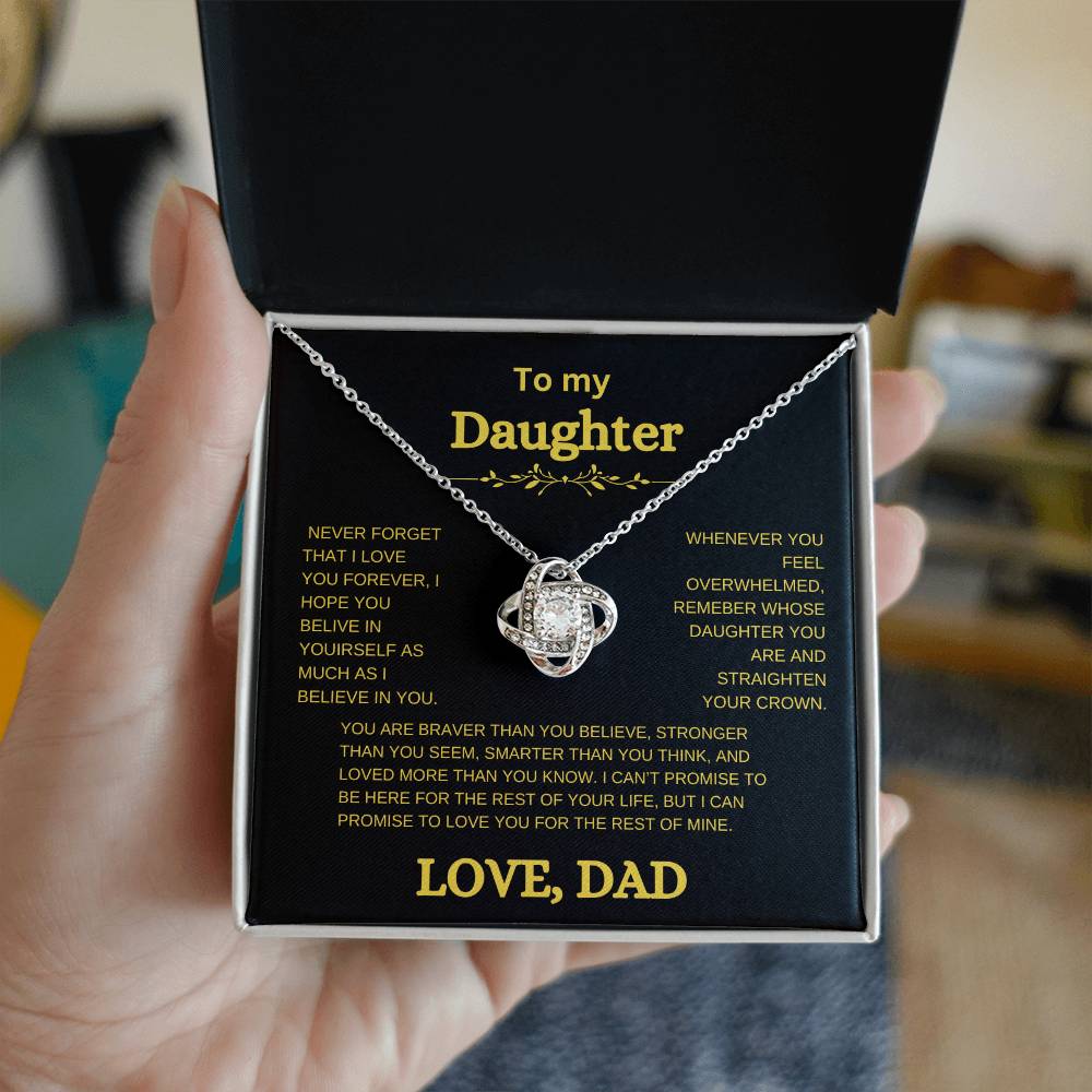 To my daughter necklace, Love Dad
