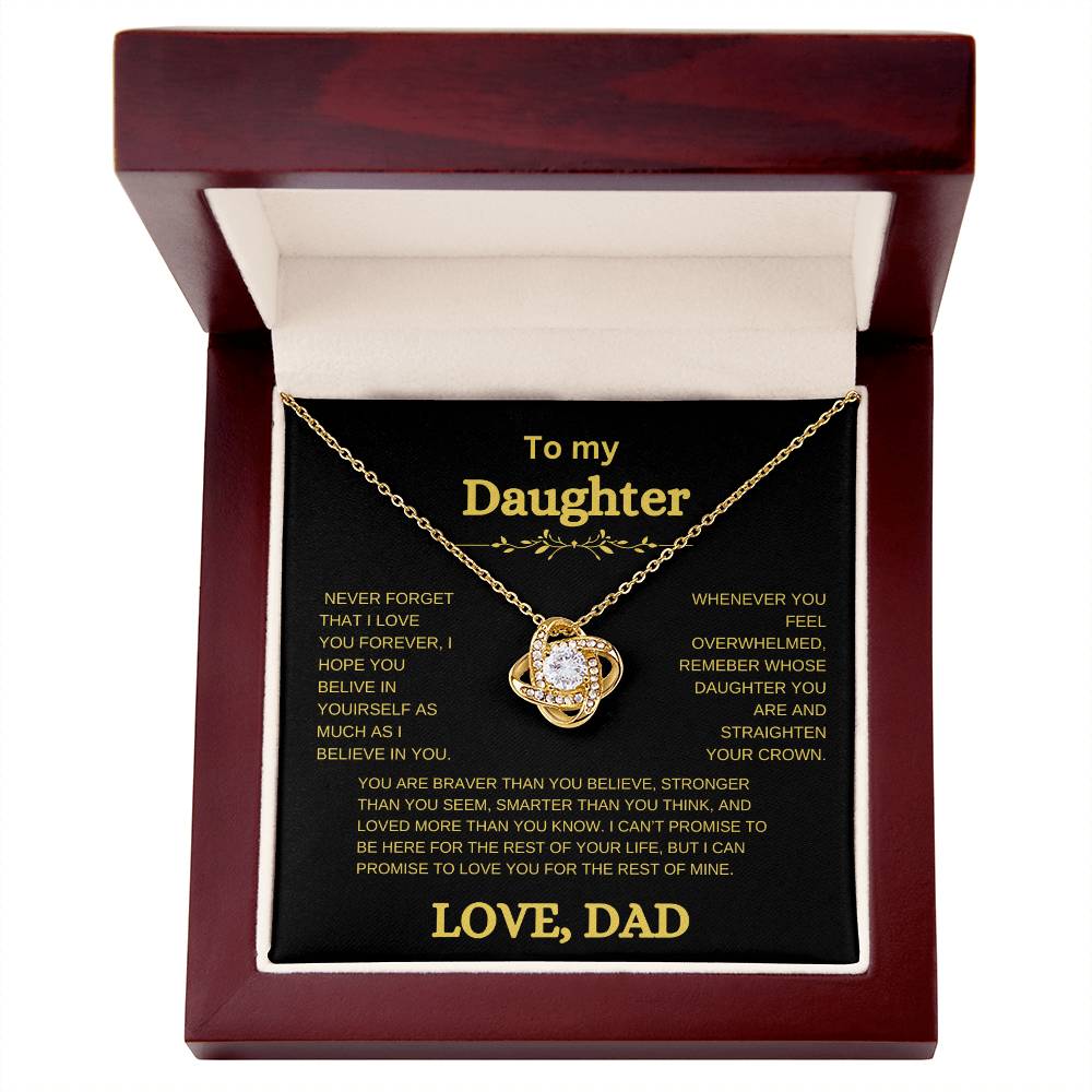 To my daughter necklace, Love Dad