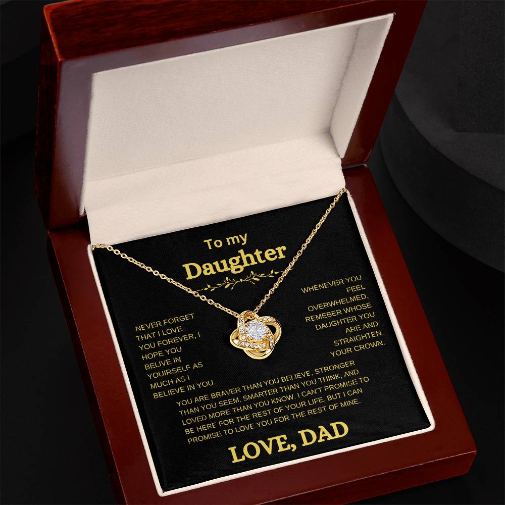 To my daughter necklace, Love Dad
