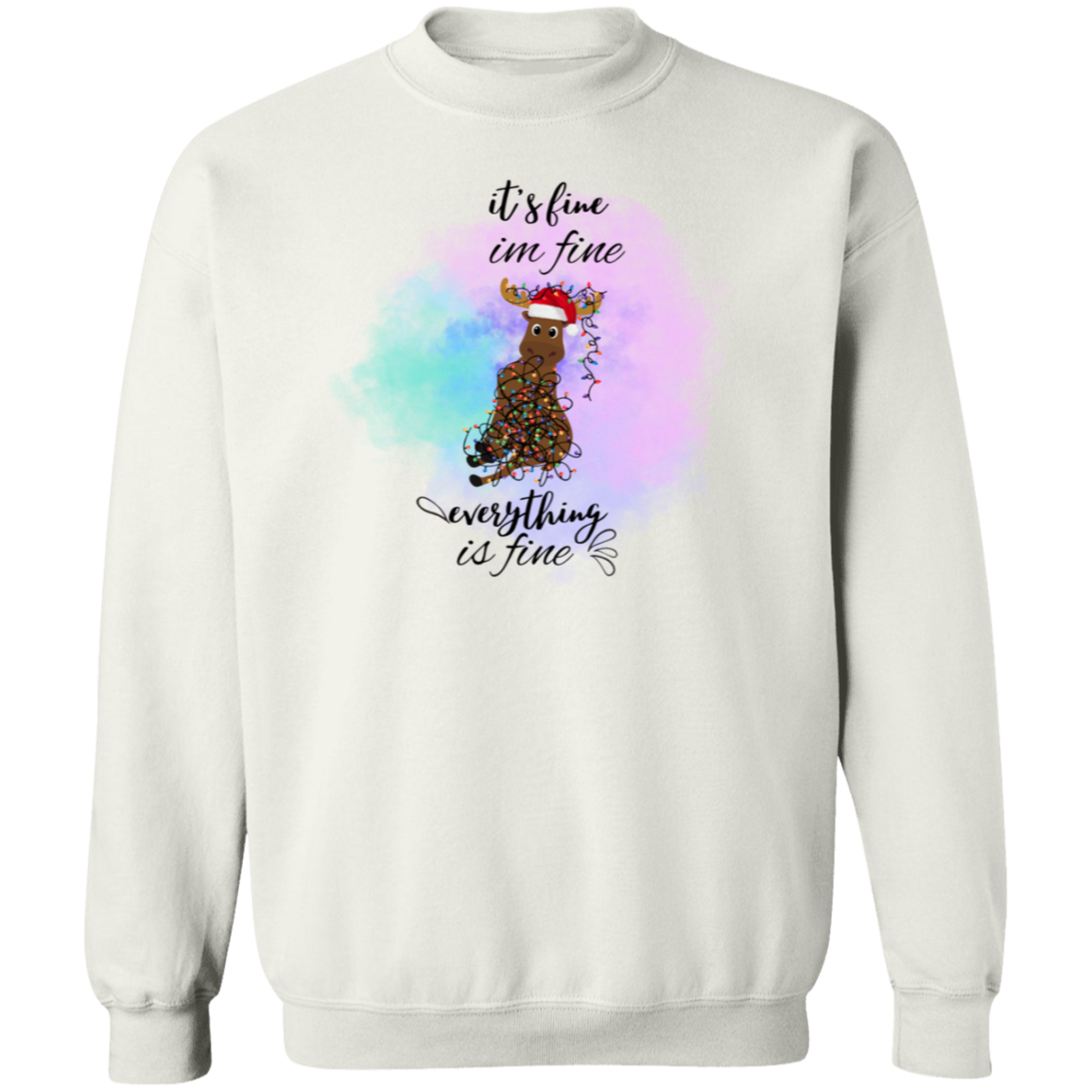 It's fine, Im fine Crewneck Pullover Sweatshirt