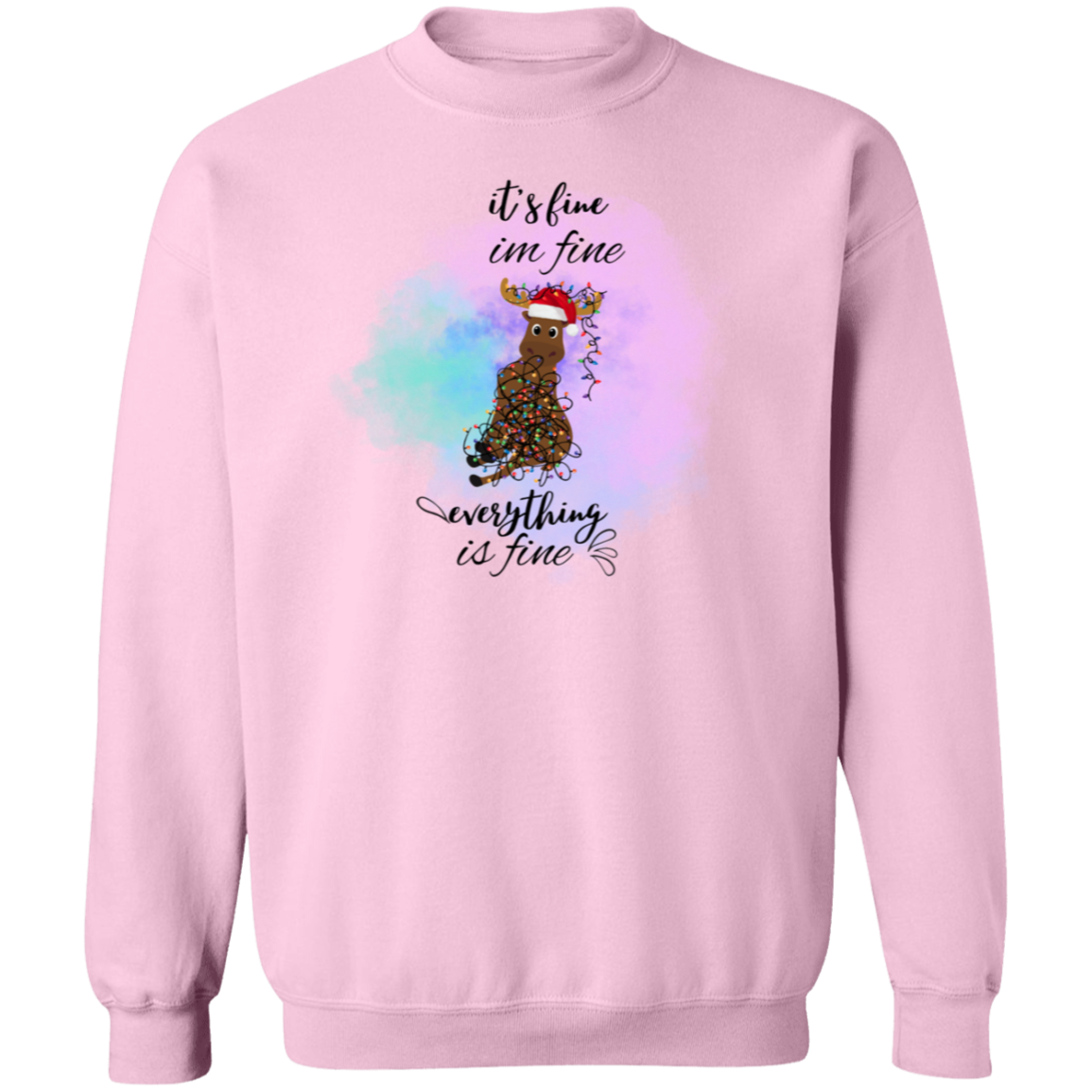 It's fine, Im fine Crewneck Pullover Sweatshirt