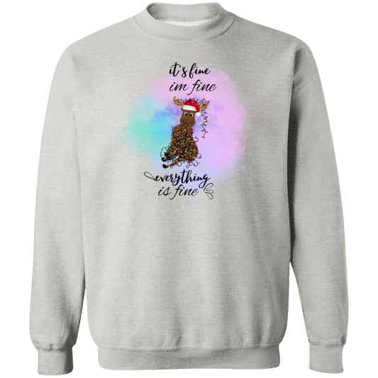 It's fine, Im fine Crewneck Pullover Sweatshirt