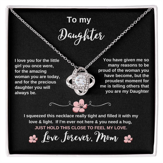 To my Daughter, from Dad - Love knot necklace